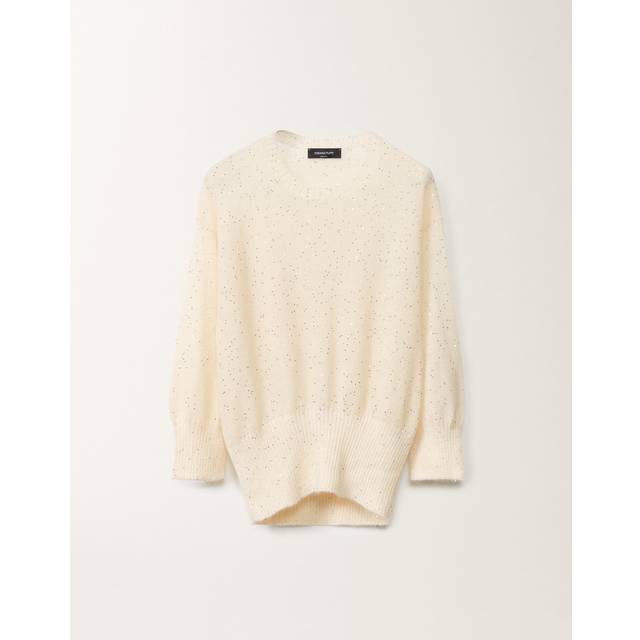 Fabiana Filippi Mohair Sweater, Putty - Woman Knitwear White It 40