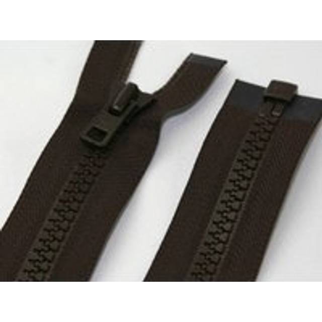 YKK Vislon Chunky Open End Zips Brown
