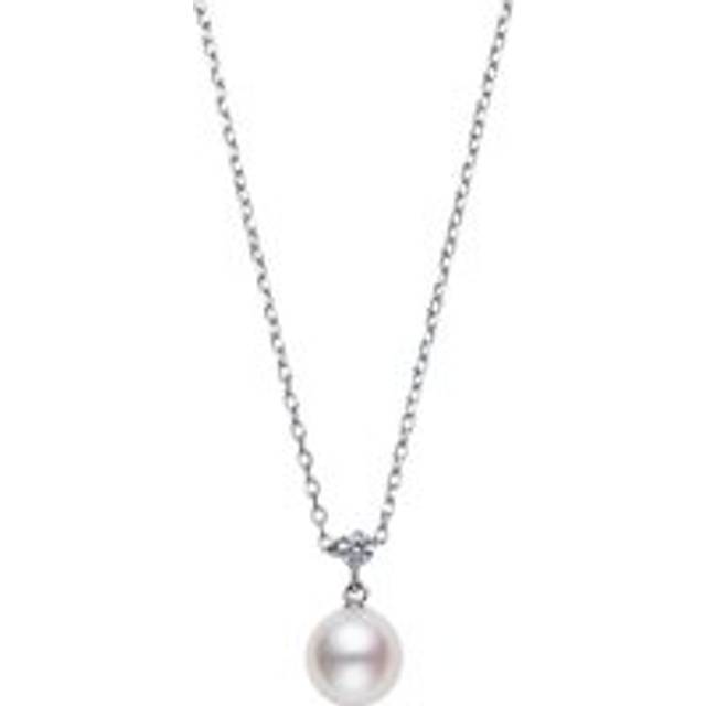 Mikimoto 18ct White Gold Akoya Pearl and Diamond Classic Necklace