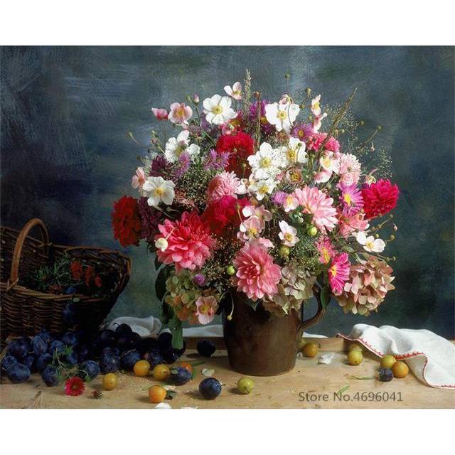 5D DIY Diamond Painting Flowers Mosaic Diamond Embroidery Rose Garden Decoration 20X30CM