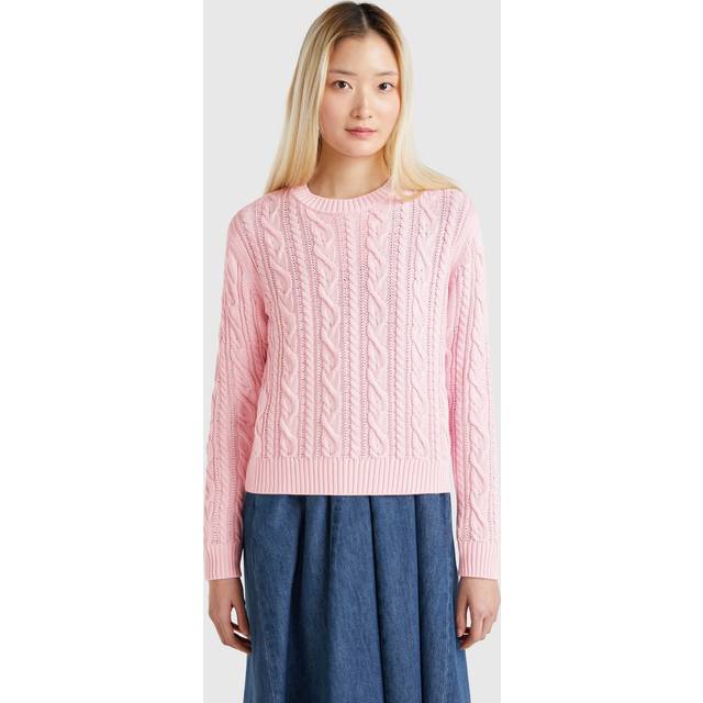 Benetton Cotton Cable Knit Jumper