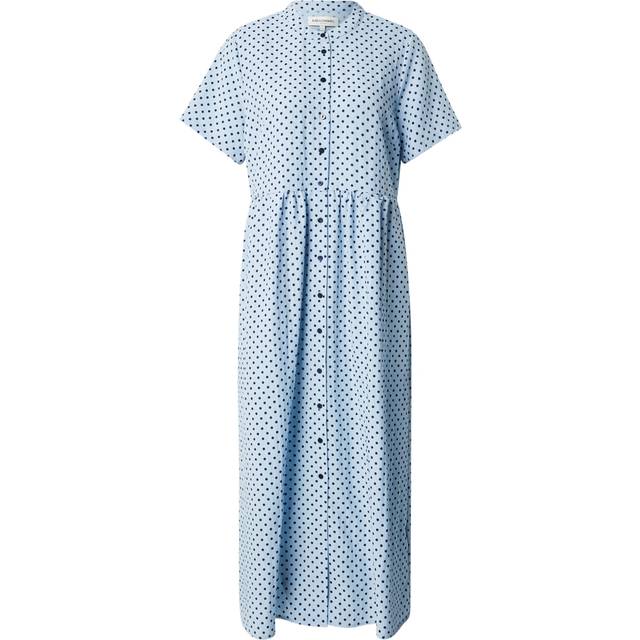 Lollys Laundry Aliyall Midi Dress SS Dam Midiklänningar Stl. XS - Från Magasin - Light Blue (XS)