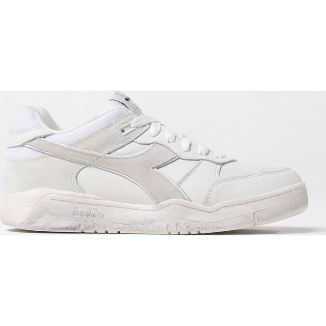 Diadora för män. 201182032 Sneakers i läder B560 begagnad vit (41), Hud, Karta, Nyckelband, Casual - Vit, Läder (41)