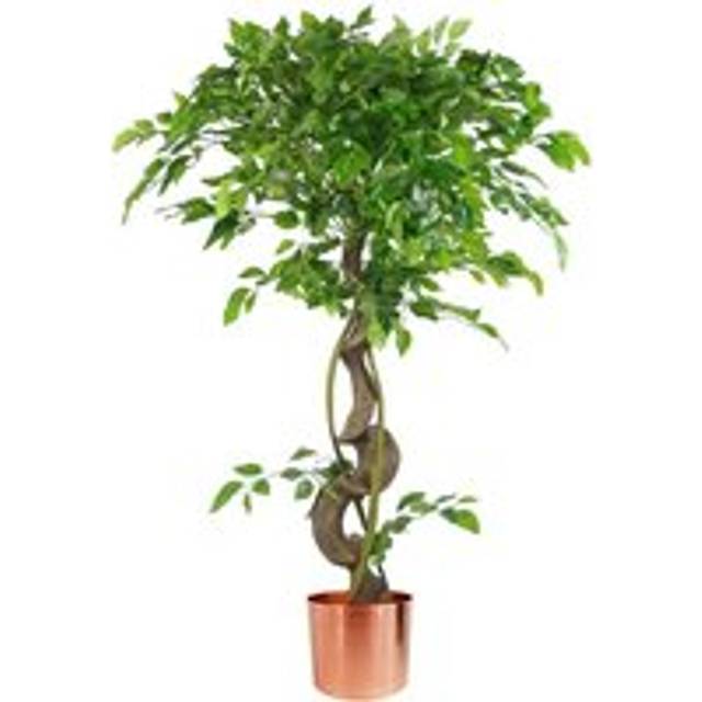 Large Artificial Japanese Fruticosa Ficus Tree Copper 120Cm 4Ft Realistic Botanik, Green