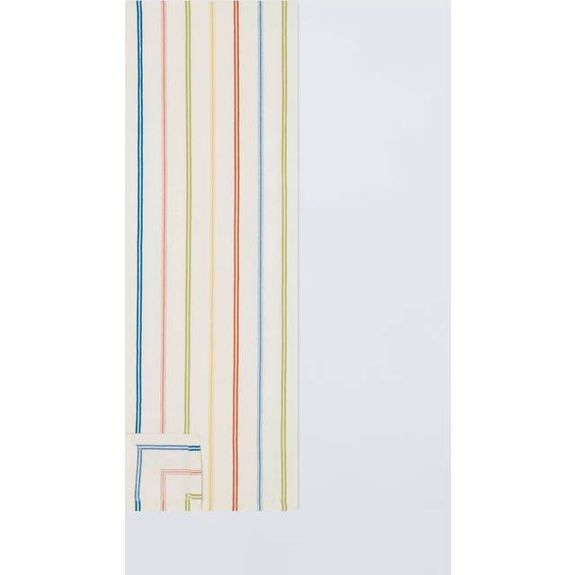 John Lewis Dolce Vita Striped Cotton Linen Blend Table Runner, 250cm, Multi