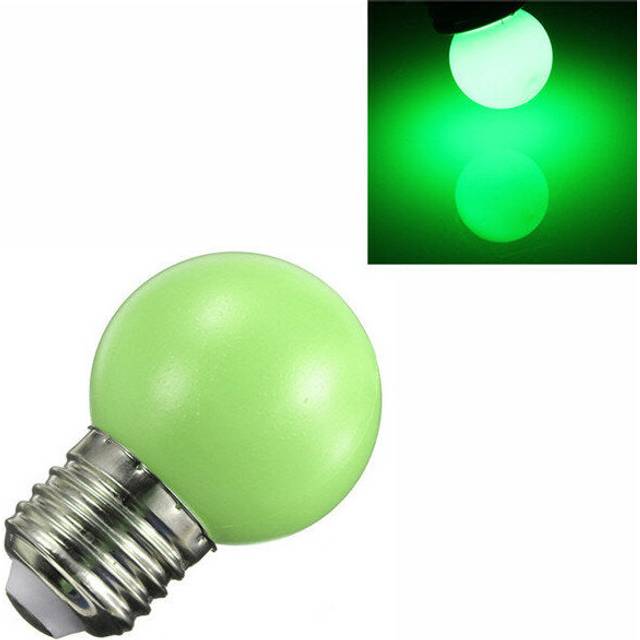 (Green) E27 3W PE Frosted LED Globe Colorful White Red Green Blue Yellow Lamp AC110-240V