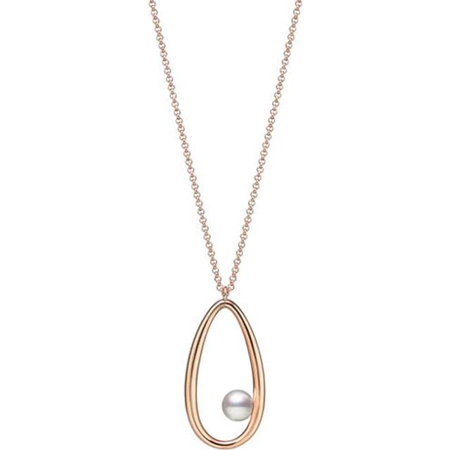 Mikimoto 18ct Rose Gold Akoya Moon Dew 60cm Necklace
