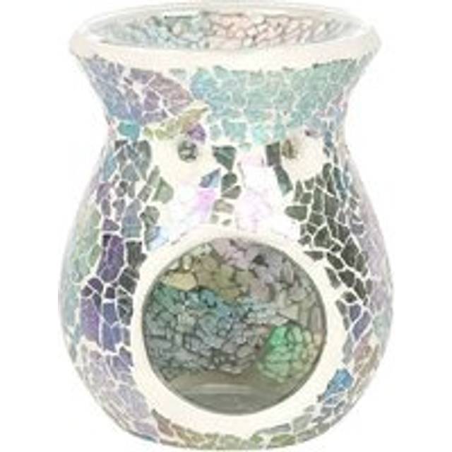 Something Different Crackle Effect Oil Burner - Light Blue - one size