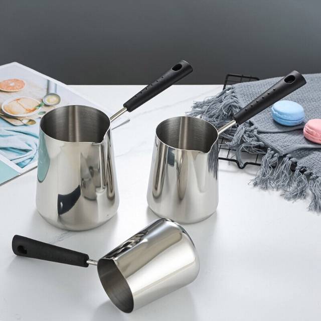 (a- 350ML) Milk Frothing Pitcher Milk Frothing Cups Stainless Steel Milk Frothing Jug 3 Sizes Perfect for Cappuccino Latte Espresso