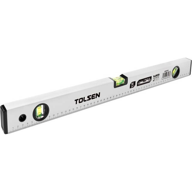 Tolsen Level Aluminium Grey 600mm 3 Vials