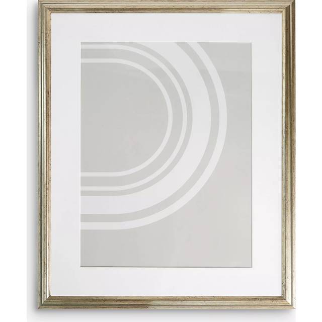 John Lewis Ribbed Poster Frame & Mount, Champagne