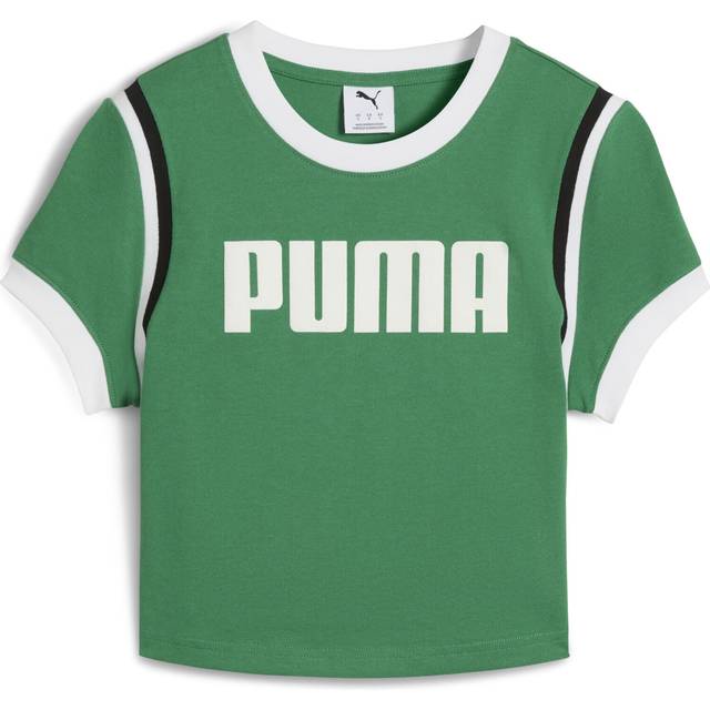 Future.PUMA.Archive Graphic Baby T-Shirt Women, Archive Green, size Small (Small)