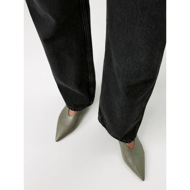 ARKET Pointy Leather Pumps -Grey, 40