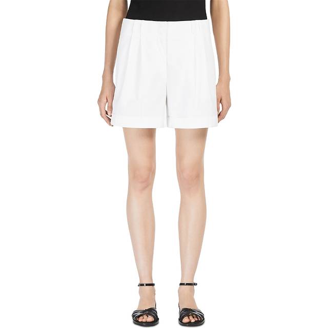 Max Mara Studio, Shorts, Dam, M, Bomull, Bomull Elastan Blandning Leggings - white (M)