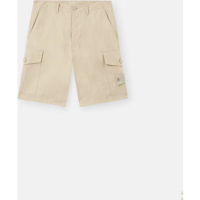 Stone Island Men's Bermuda Ghost In Cotton Shorts in Beige | Size 33 | S15L100014S00F1 Color V0090 (33)