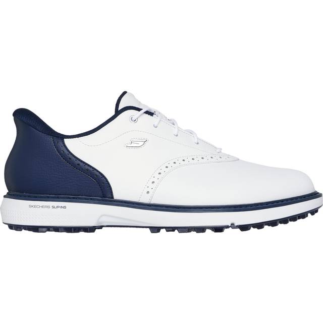 Skechers Go Golf Prestige Spikeless Waterproof Shoes - White/Navy White/Navy / 8.5