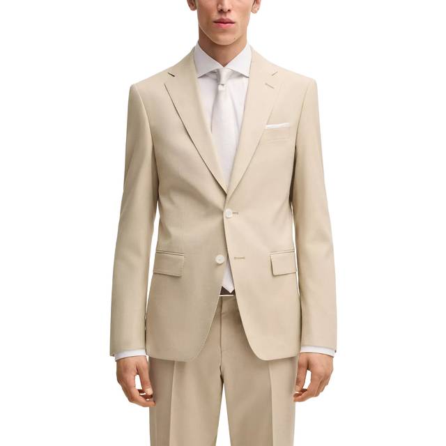 Slim-fit blazer in stretch chiffon