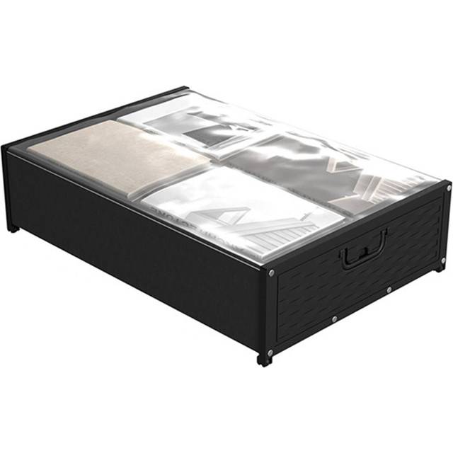 Under Bed Storage Containers with Wheels Underbed Clothes Storage Organizer with Clear Window for