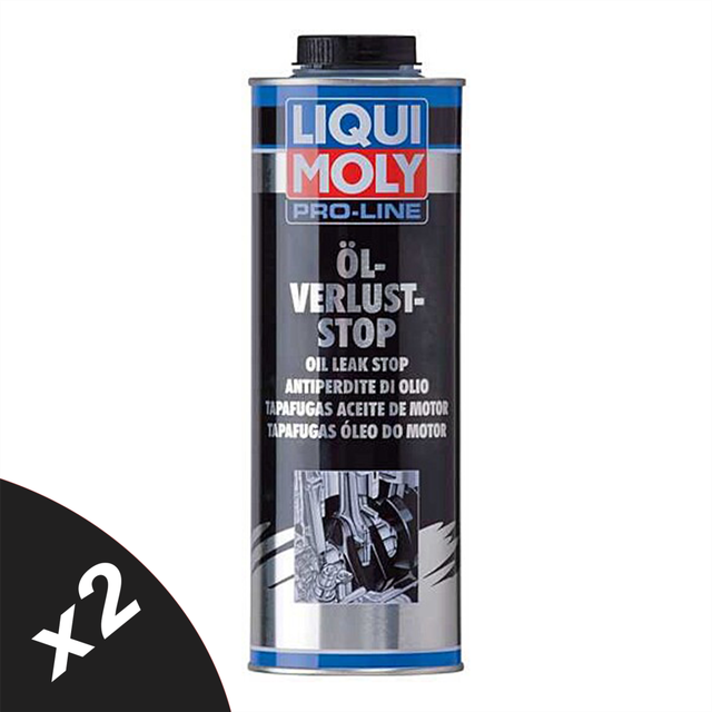 Liqui Moly PRO-LINE OIL Stop Leak 2x1L Sealer Treatment Reduces Oil Consumption