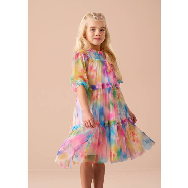 Angel & Rocket Kids' Swing Mesh Dress, Multi