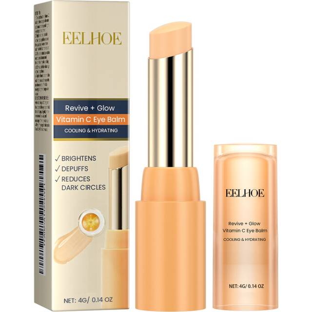 EELHOE Revive + Glow Vitamin C Eye Balm, Dark Circles Repair Moisturizing Firming Eye Cream Stick
