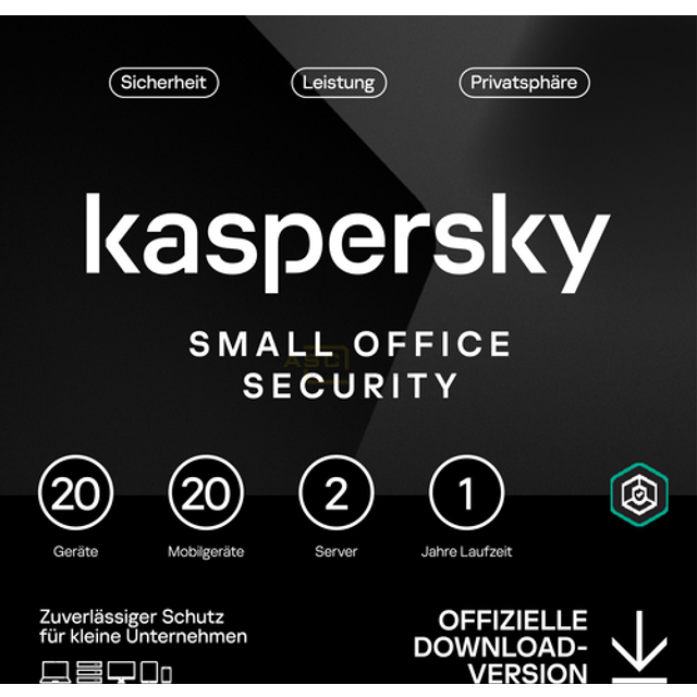 Small Office Security (2025)  ESD   1 Jahr (2 Server, 20 Desktop, 20 Mobile)