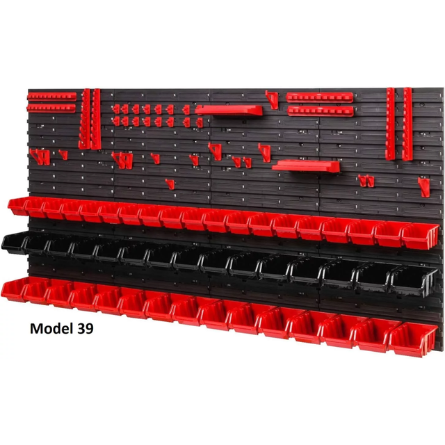 (Model 39) Bin Storage Kit Wall Panel Rack Wall Mounted Unit