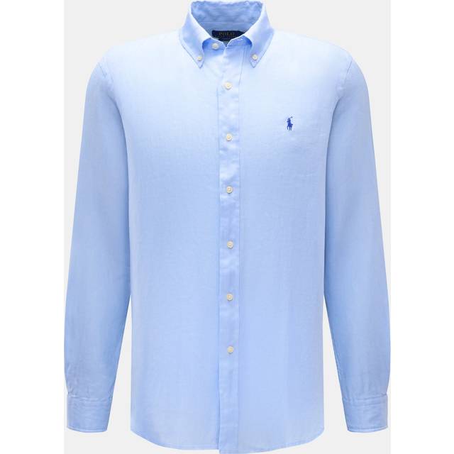 Polo Ralph Lauren, Skjorta, Herr, M, Blå Button-Up Skjorta med Pony Motif - blue (M)