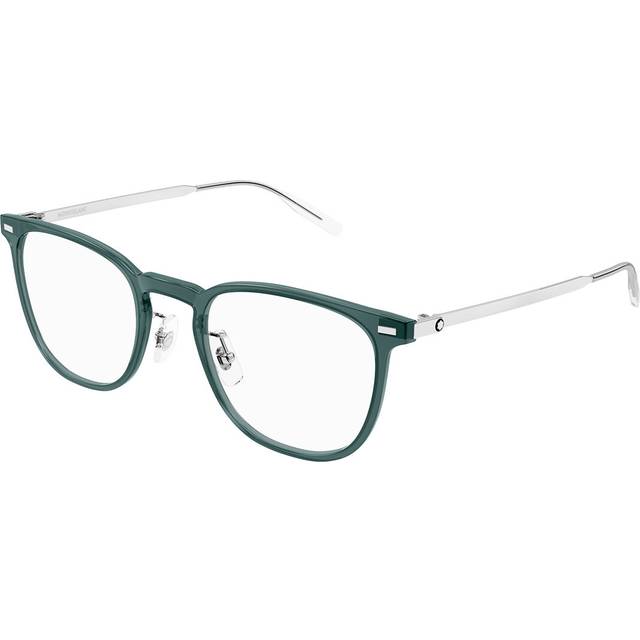 Montblanc Man MB0393ON 004 Optiska bågar Injicerad Grå Transparent Fyrkantig