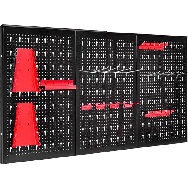 Pegboard Wall Organizer Kit with Drill Bit Storage Rack