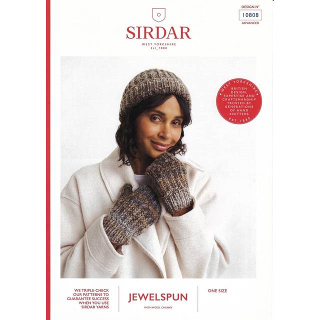 Sirdar Jewelspun Marbled Hat & Mittens Knitting Pattern Book