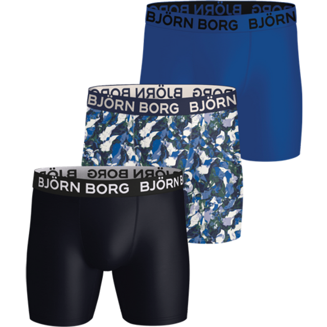 Björn Borg Sports Microfiber Boxer 3P, Kalsonger herr - Multi Pack 4 (L)