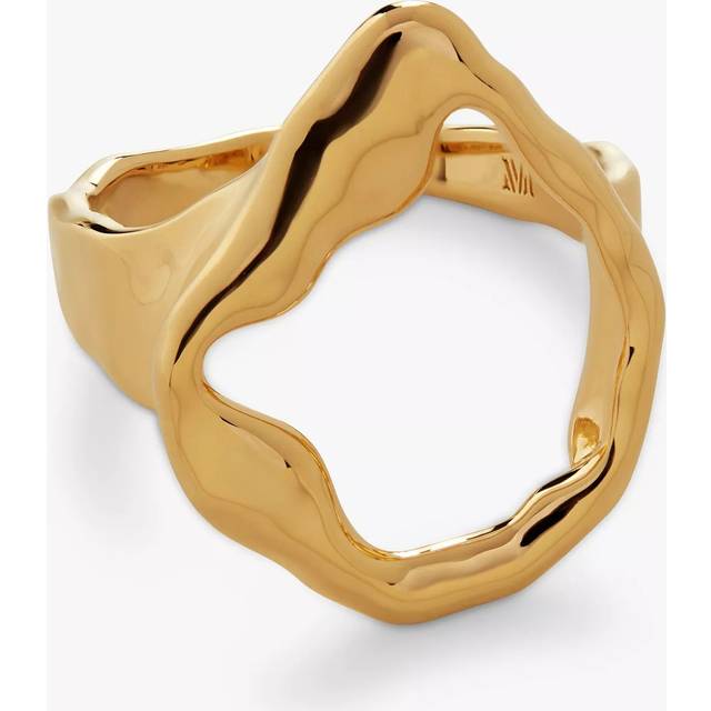 Monica Vinader x Mother of Pearl Lagoon Open Ring, Gold