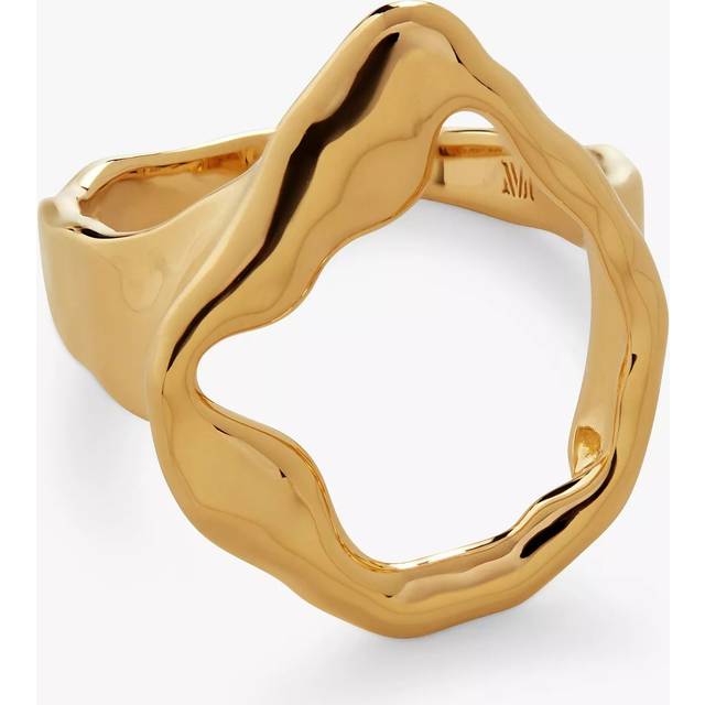 Monica Vinader x Mother of Pearl Lagoon Open Ring, Gold