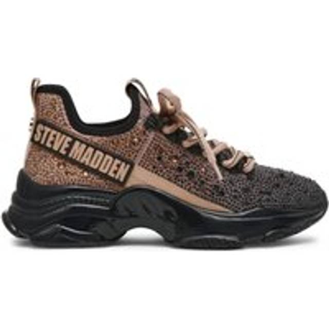 Steve Madden för kvinnor. SM11002320 Träningsskor Mistica brun (38), 3 till 5 cm, Nyckelband, Casual - Brun, Glitter (38)