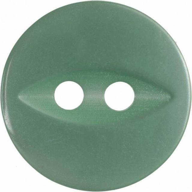 Hemline Round Fish Eye Buttons Turquoise