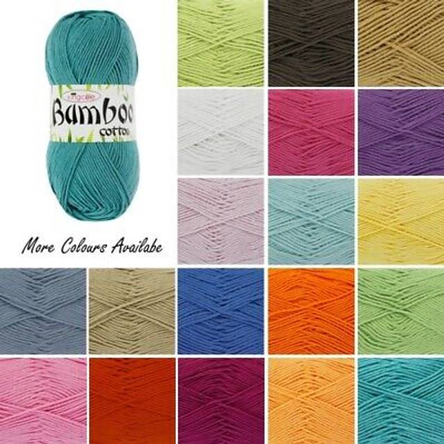 King cole bamboo cotton dk double knit light weight yarn wool crochet 100g ball