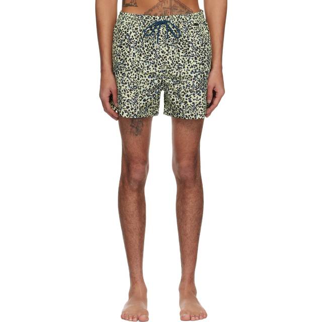 Paul Smith Leopard Swim Shorts Yellow