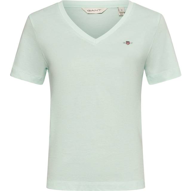 GANT Reg Shield Ss V-Neck T-Shirt |Grön |S