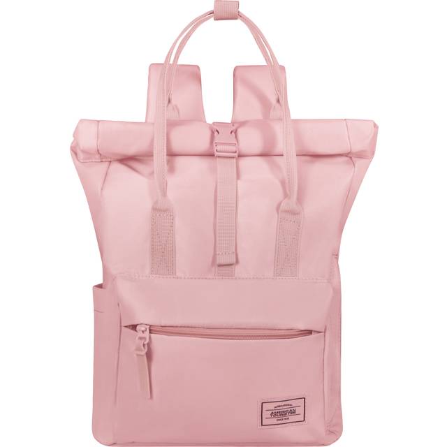 American Tourister Urban Groove Pastels Roll Top Backpack - Pastel Pink