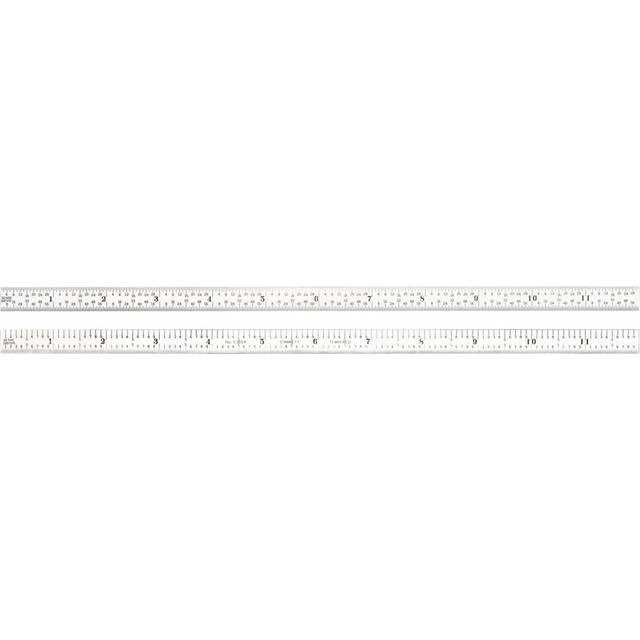 C305R-12 Full Flexible Steel Rule with Inch Graduations  5R Style Grad
