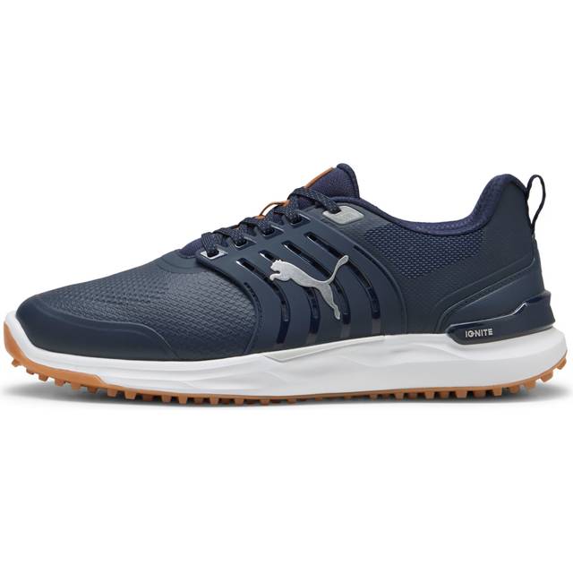 PUMA Ignite Elevate 2 Golf Shoes Men, Dark Blue, size 8 - Gum (8)