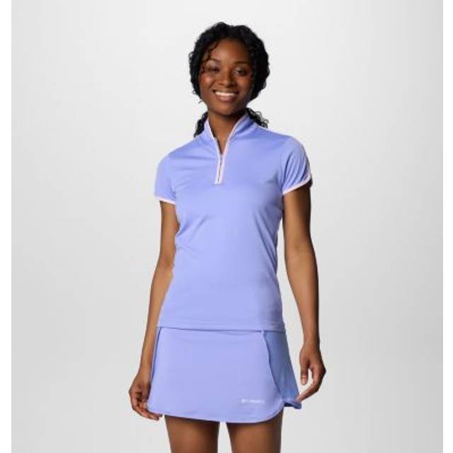 Columbia Women's Range Marker Polo- - Purple (L)
