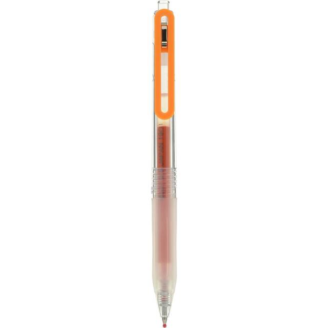 MUJI Japan PC Gel Ink Pen with Clip 0.5mm x 5 pcs  Orange