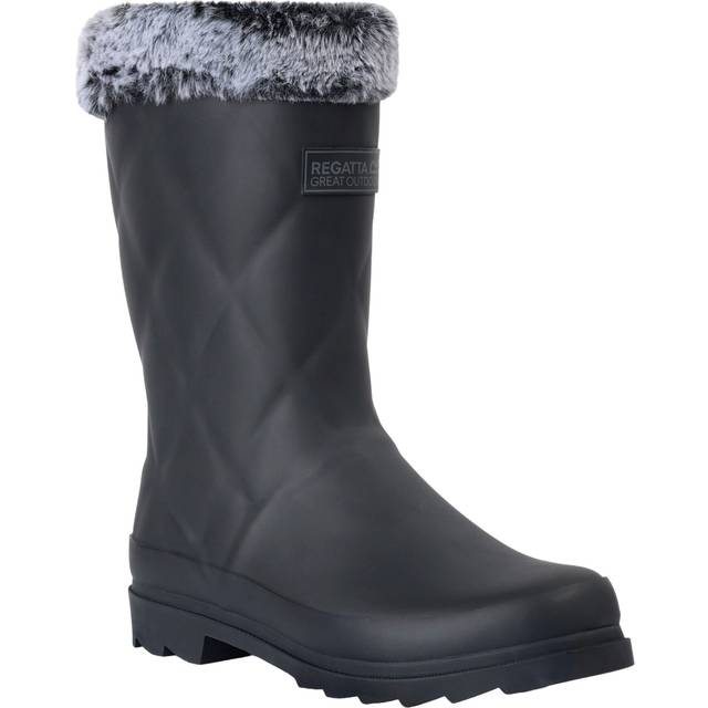Regatta Womens/Ladies Luxley Faux Fur Lined Mid Cut Wellington Boots
