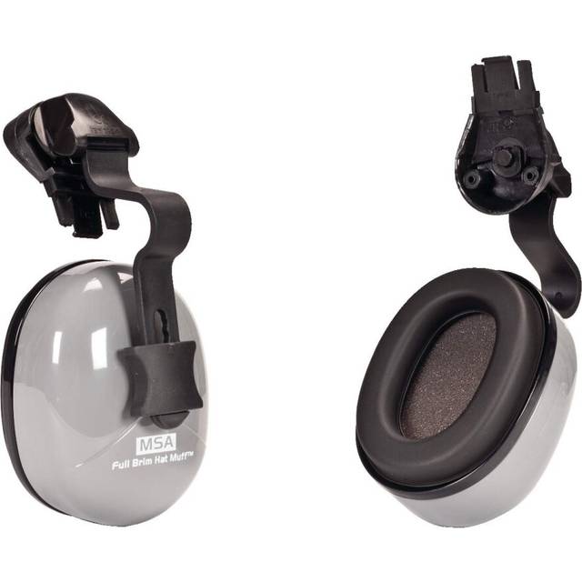 MSA 10129327 Sound Control Classic Helmet Mounted Hearing Protection  dBa 25  SH  Fits Slotted FullBrim Hard Hats  Cushioned E