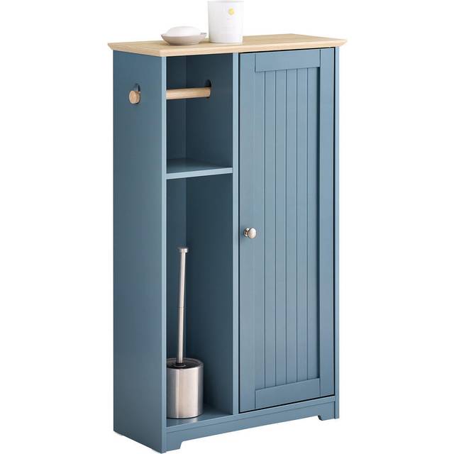 Sobuy - Bathroom Storage Cabinet Toilet Paper Roll Holder Cabinet,BZR189-HG