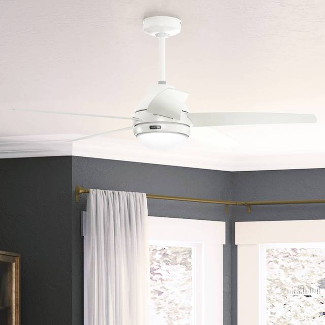 Ceiling Fan Bernard White with Lights & Remote