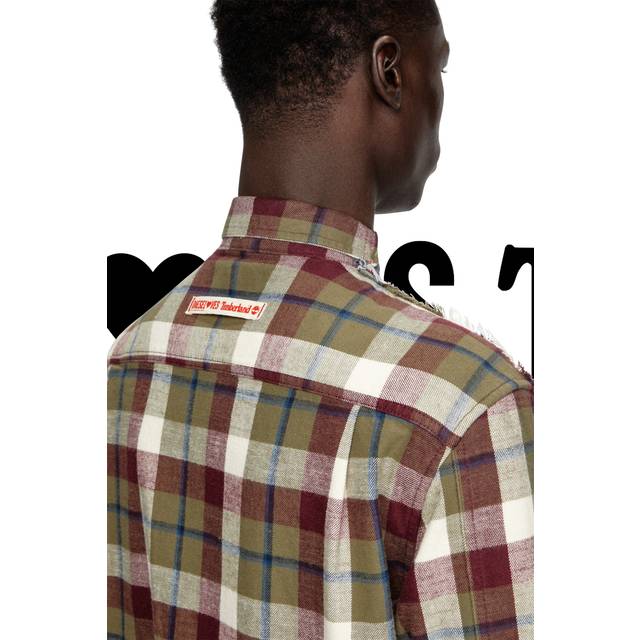 Diesel - Chemise en denim à carreaux - Chemises en Denim - Mixte - Polychrome - XXL