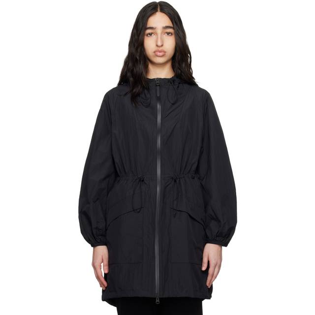 Alyster Packable Long Rain Jacket - Black - Small